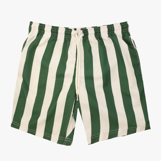 Green Stripes Swim Short