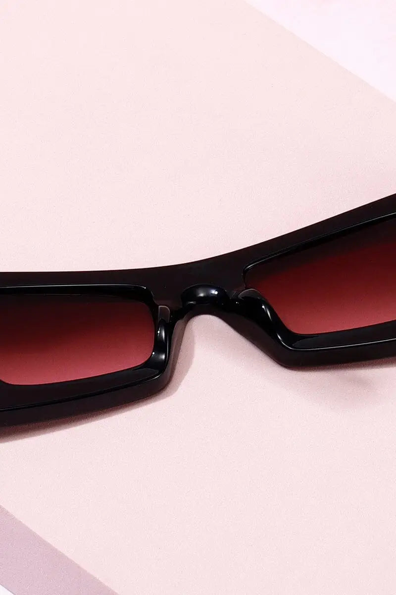 Kumsal Square Sunglasses Black/Pink